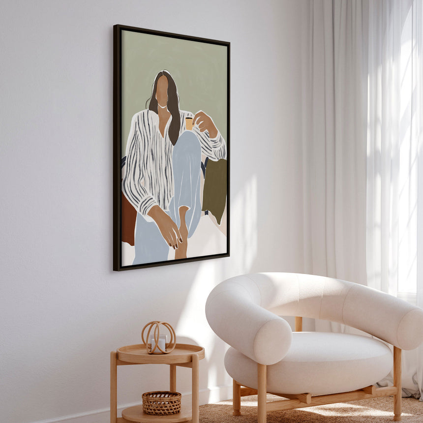 Lærredstryk - Morning Reflection - Ivy Green Illustrations