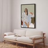 Lærredstryk - Morning Reflection - Ivy Green Illustrations