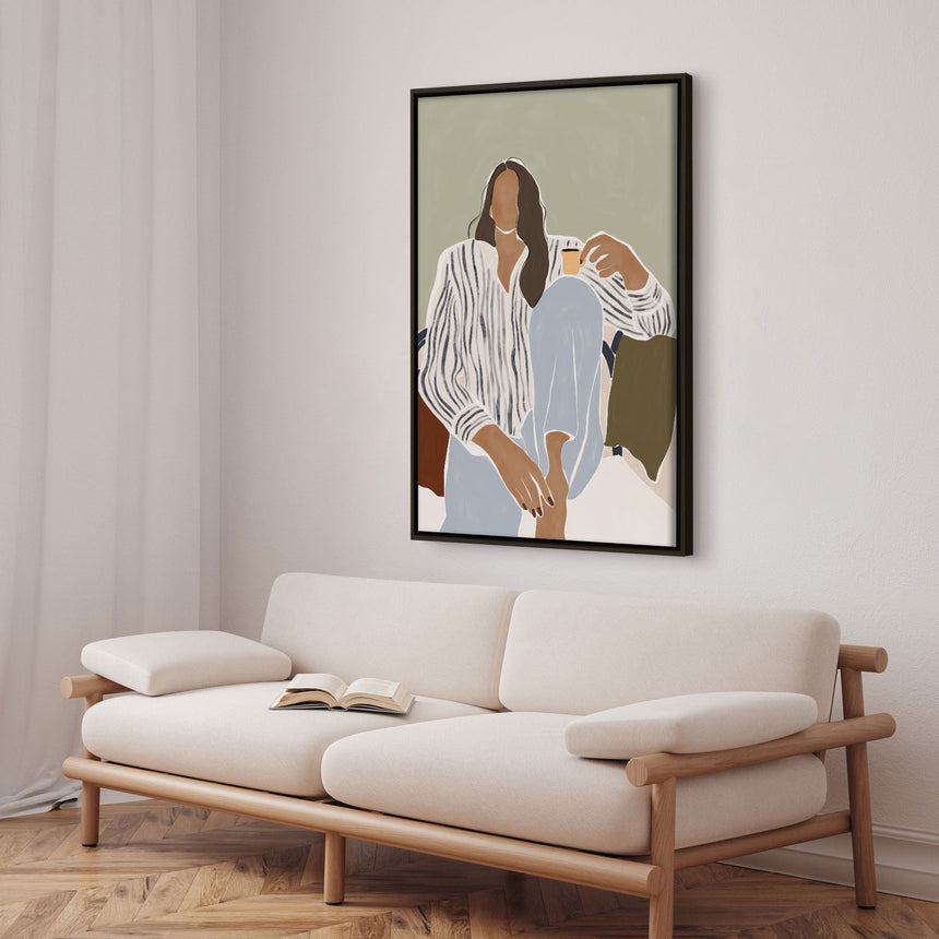 Lærredstryk - Morning Reflection - Ivy Green Illustrations