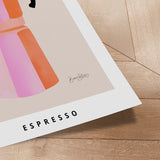 Plakat - Colorful Espresso Pot - Baroo Bloom