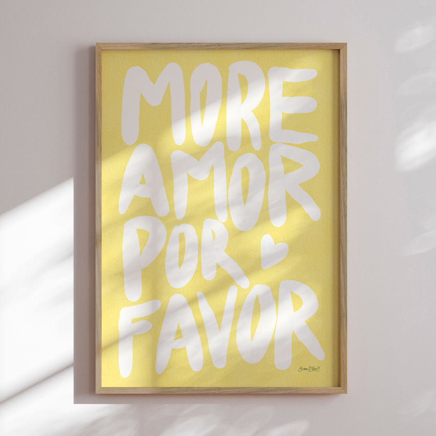 Plakat - More Amor Por Favor - Baroo Bloom