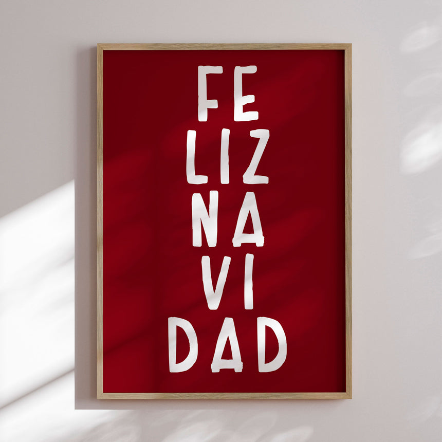 Plakat - Feliz Navidad - Rosana Laiz Blursbyai