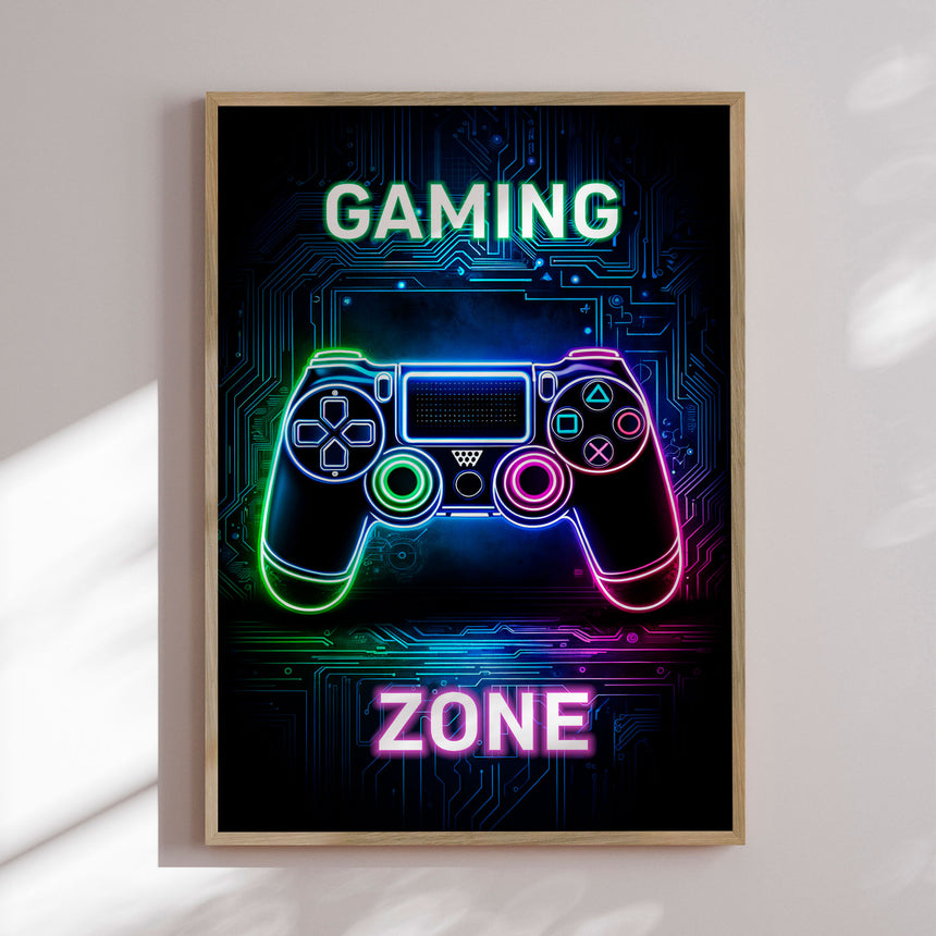 Plakat - Neon Gaming Zone - Andreas Magnusson