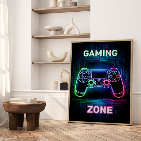 Plakat - Neon Gaming Zone - Andreas Magnusson