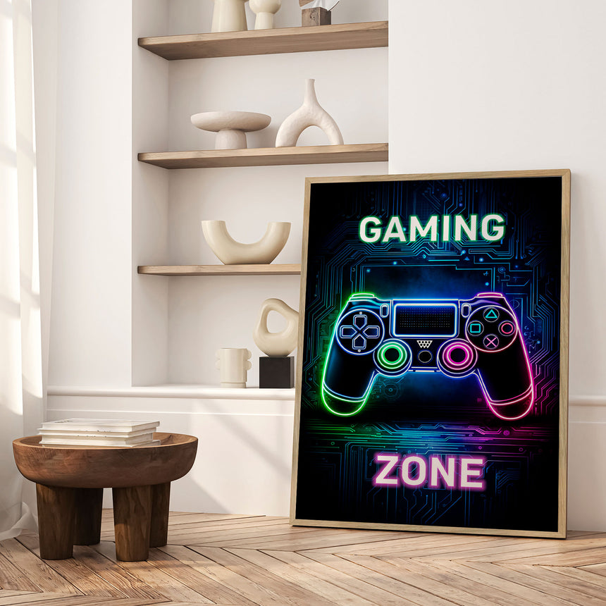 Plakat - Neon Gaming Zone - Andreas Magnusson