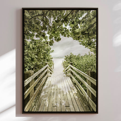 Lærredstryk - Tropical Beach Path - Melanie Viola