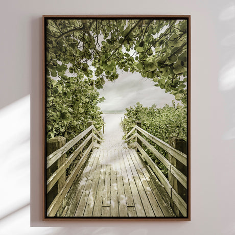 Lærredstryk - Tropical Beach Path - Melanie Viola
