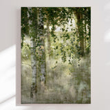 Lærredstryk - Dreamy Birch Forest - Chistina Sillen