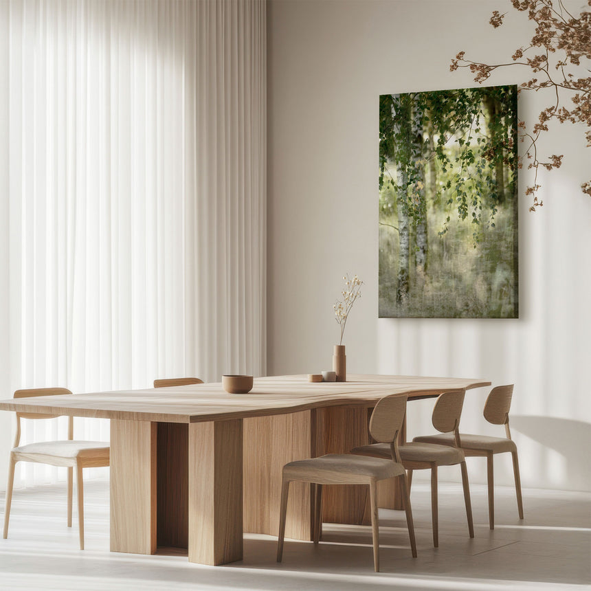 Lærredstryk - Dreamy Birch Forest - Chistina Sillen