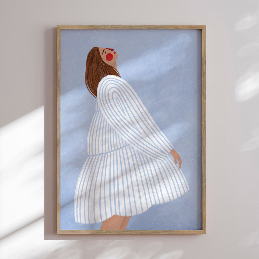 Plakat - The Woman With the Blue Stripes - Bea Müller