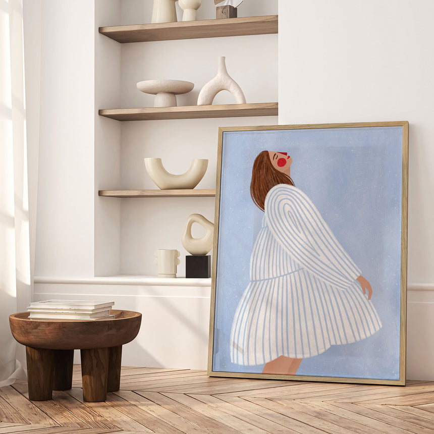 Plakat - The Woman With the Blue Stripes - Bea Müller