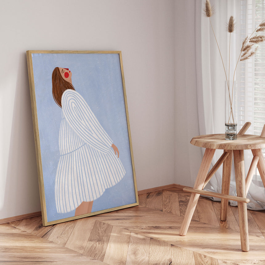 Plakat - The Woman With the Blue Stripes - Bea Müller