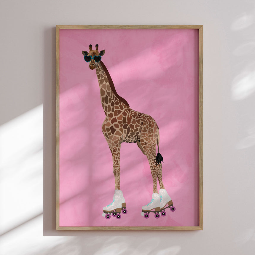 Plakat - Skating Giraffe Vibes - Sarah Manovski