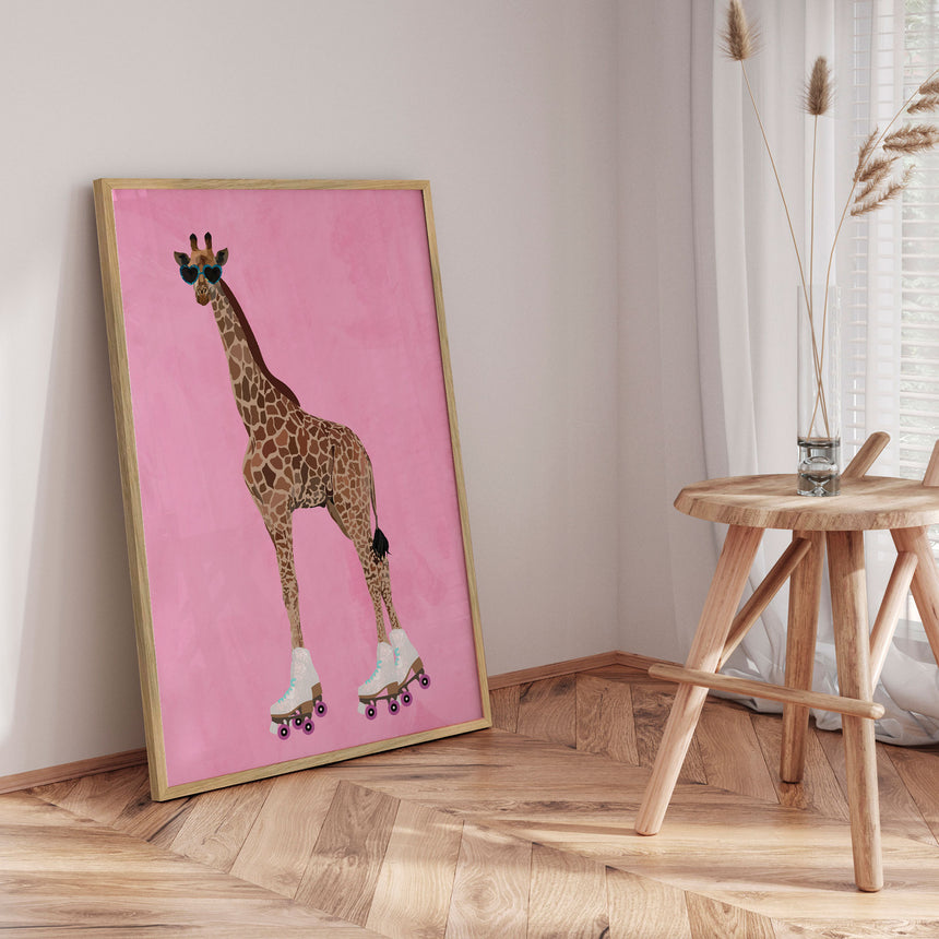 Plakat - Skating Giraffe Vibes - Sarah Manovski