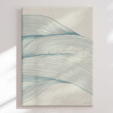 Lærredstryk - Flowing Blue Lines - Treechild