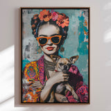 Lærredstryk - Frida Chihuahua - SHANDU