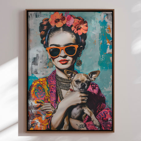Lærredstryk - Frida Chihuahua - SHANDU