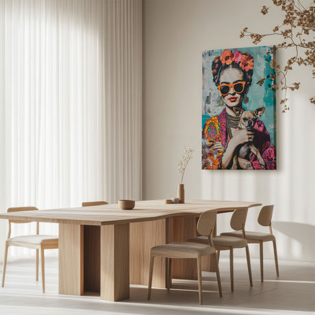 Lærredstryk - Frida Chihuahua - SHANDU