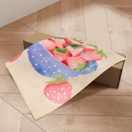 Plakat - Fresh Strawberry Bowl - Ohkimiko