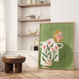 Plakat - The Woman With Pink Vase - Bea Müller