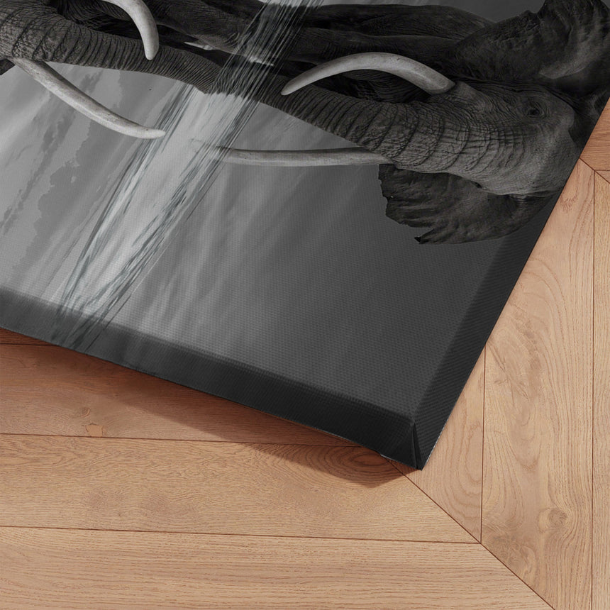 Lærredstryk - Elephant Still on Water - Simon Rees