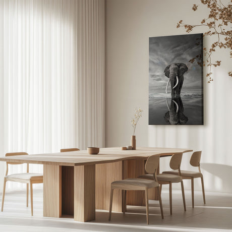 Lærredstryk - Elephant Still on Water - Simon Rees