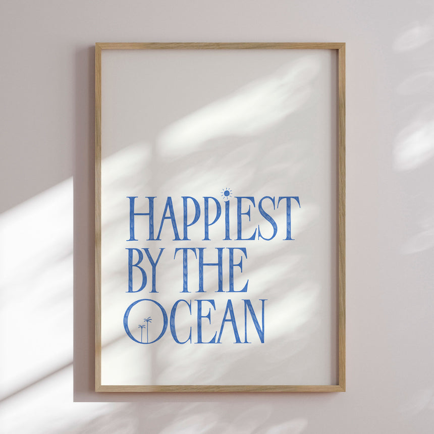 Plakat - Happiest by the Ocean - Rio Soléy
