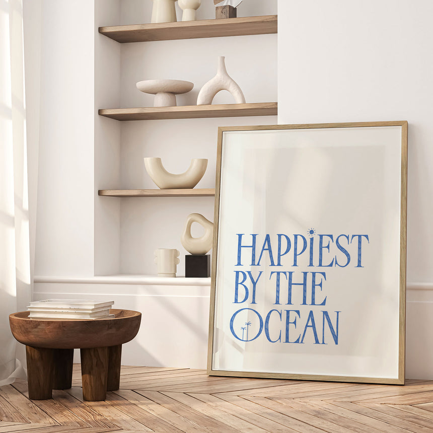 Plakat - Happiest by the Ocean - Rio Soléy