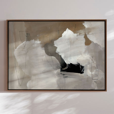 Håndlavet maleri i ramme - Dolomite - Dan Hobday - Mixed media