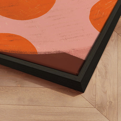 Lærredstryk - Woman With Orange Dots - Bea Müller