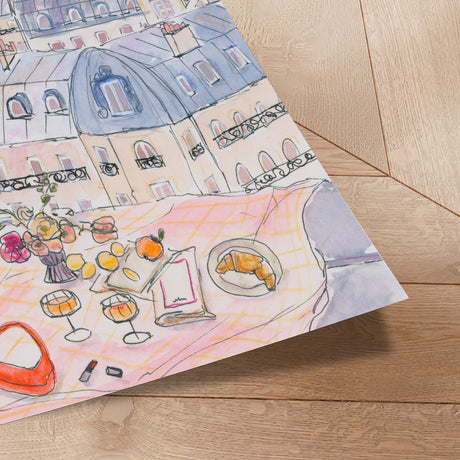 Plakat - Parisian Rooftop Picnic - Katharina Pruitscher