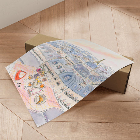 Plakat - Parisian Rooftop Picnic - Katharina Pruitscher