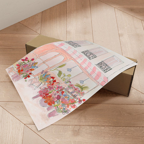 Plakat - Pink Flower Shop - Katharina Pruitscher