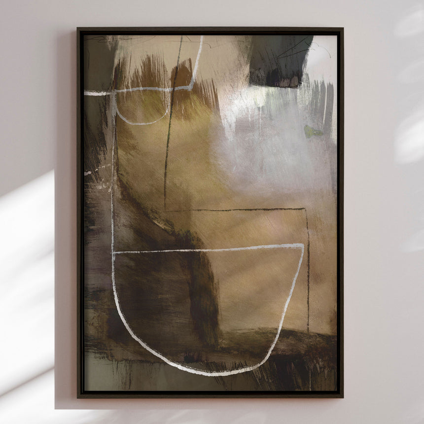 Håndlavet maleri med ramme - Camden - Dan Hobday - Mixed media