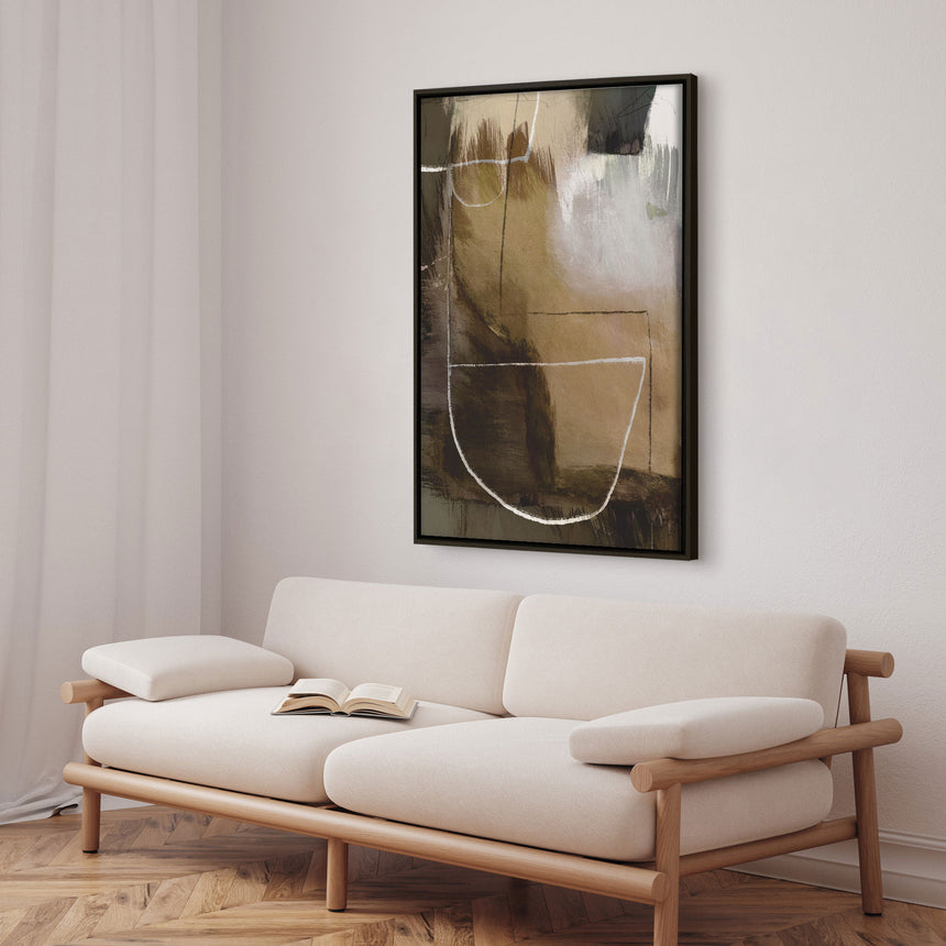 Håndlavet maleri med ramme - Camden - Dan Hobday - Mixed media