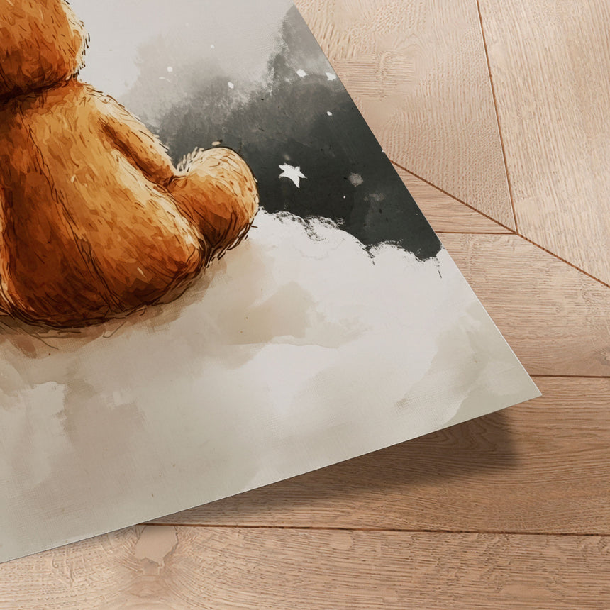 Plakat - Moonlit Bear Dreams - Treechild