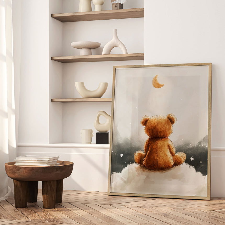 Plakat - Moonlit Bear Dreams - Treechild