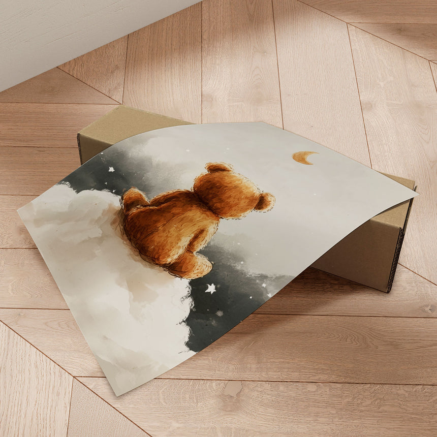 Plakat - Moonlit Bear Dreams - Treechild