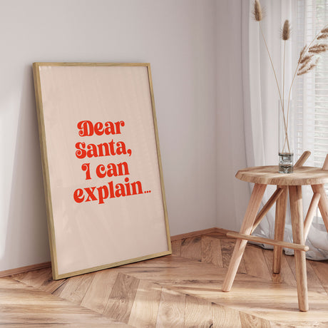 Plakat - Dear Santa I can Explain - Prints by Ayleen