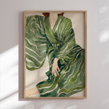 Plakat - Green Kimono Flow - THE MIUUS STUDIO