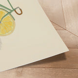 Plakat - Bicycle with Lemon Wheels - Melloi Art Prints
