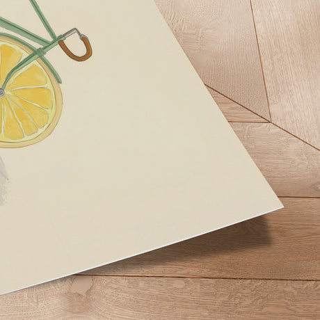Plakat - Bicycle with Lemon Wheels - Melloi Art Prints