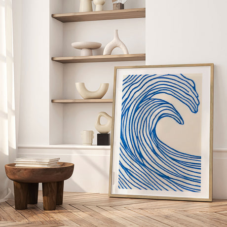 Plakat - Great Blue Wave - Merel Takken