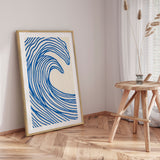 Plakat - Great Blue Wave - Merel Takken