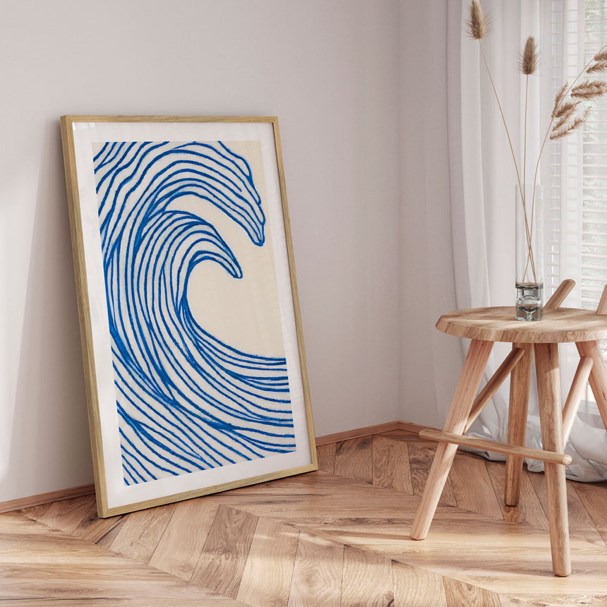 Plakat - Great Blue Wave - Merel Takken