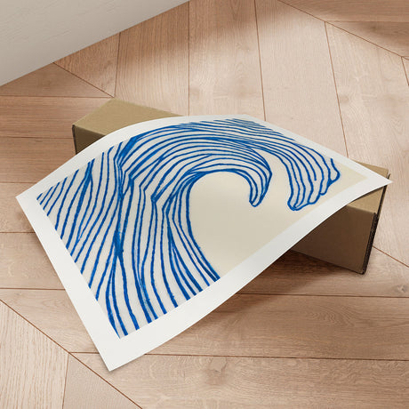 Plakat - Great Blue Wave - Merel Takken