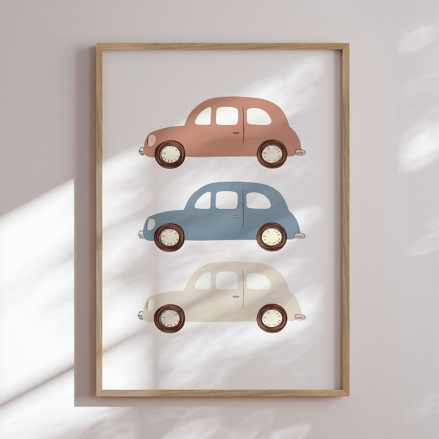 Plakat - Retro Car Parade - Treechild