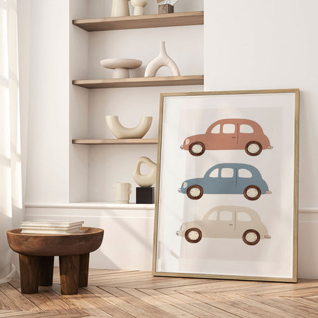 Plakat - Retro Car Parade - Treechild