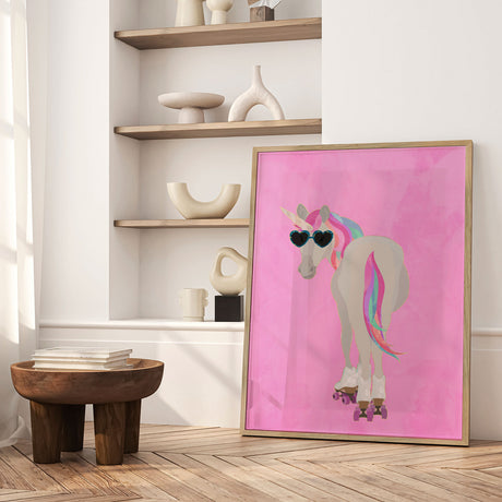 Plakat - Cool Roller Unicorn - Sarah Manovski