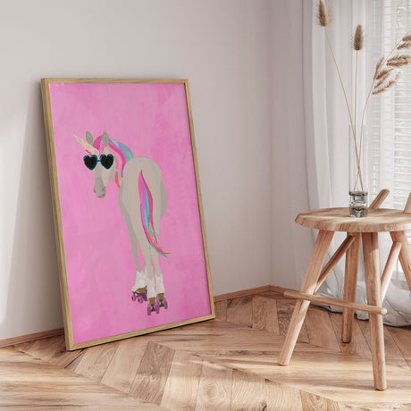 Plakat - Cool Roller Unicorn - Sarah Manovski
